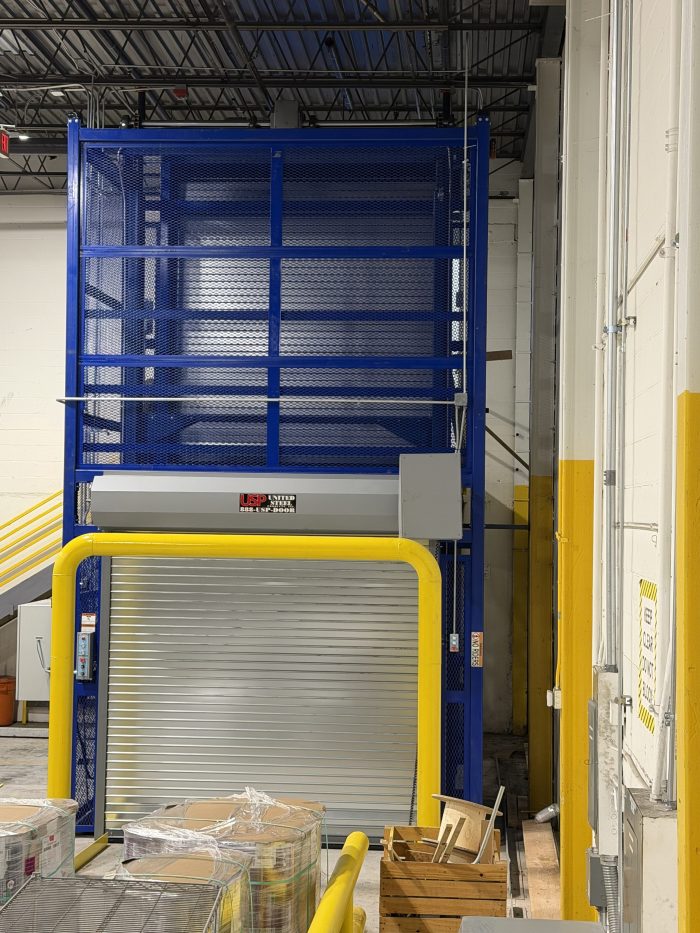 Mechanical VRC with roll-up door and protective guarding